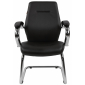 Кресло офисное для посетителей Chairman 495 металл, экокожа, пенополиуретан черный Фото 2