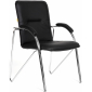 Кресло офисное для посетителей Chairman 850 металл, экокожа, пенополиуретан черный Фото 1
