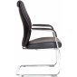 Кресло офисное для посетителей Chairman Vista V металл, экокожа, пенополиуретан черный Фото 4
