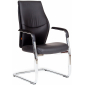 Кресло офисное для посетителей Chairman Vista V металл, экокожа, пенополиуретан черный Фото 1