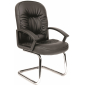 Кресло офисное для посетителей Chairman 418 V металл, пластик, экокожа, пенополиуретан черный Фото 1