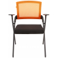 Кресло офисное для посетителей Chairman NEXX пластик, ткань, сетка, пенополиуретан черный, оранжевый Фото 2