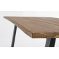 Стол деревянный обеденный Garden Relax Oslo сталь, акация антрацит, натуральный Фото 6