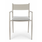 Кресло металлическое с подушкой Garden Relax Kendall алюминий, олефин светло-серый Фото 3