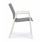 Кресло металлическое с обивкой Garden Relax Odeon алюминий, текстилен, олефин белый, серый Фото 3