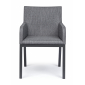 Кресло металлическое с обивкой Garden Relax Owen алюминий, текстилен, олефин антрацит, темно-серый Фото 2