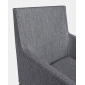Кресло металлическое с обивкой Garden Relax Owen алюминий, текстилен, олефин антрацит, темно-серый Фото 5