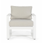 Кресло металлическое с подушками Garden Relax Merrigan алюминий, олефин белый, бежевый Фото 3