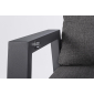 Кресло металлическое с подушками Garden Relax Kledi алюминий, текстилен, олефин антрацит, темно-серый Фото 9