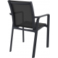 Кресло пластиковое Siesta Contract Pacific стеклопластик, текстилен черный Фото 6