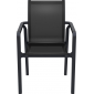 Кресло пластиковое Siesta Contract Pacific стеклопластик, текстилен черный Фото 10
