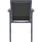 Кресло пластиковое Siesta Contract Pacific стеклопластик, текстилен темно-серый, черный Фото 7