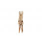 Кресло-шезлонг деревянное складное Giardino Di Legno Venezia тик, акрил слоновая кость Фото 9
