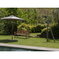 Скамейка деревянная двухместная Giardino Di Legno Classica тик Фото 4