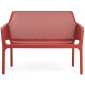 Диван пластиковый Nardi Net Bench стеклопластик коралловый Фото 1