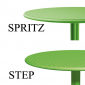 Стол пластиковый обеденный Nardi Spritz + Spritz Mini стеклопластик кофе Фото 4