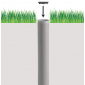 Крепление для установки зонта в грунт Magnani Tube For Planting пластик белый Фото 6
