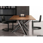 Стул металлический с обивкой Minotti Twombly металл, кожа Фото 4