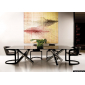 Стул металлический с обивкой Minotti Twombly металл, кожа Фото 5