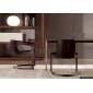 Стул металлический с обивкой Minotti Twombly металл, кожа Фото 6