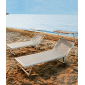 Шезлонг-лежак металлический Magnani 501 Relax алюминий, текстилен серебристый Фото 10