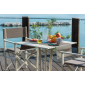 Стол обеденный металлический Magnani Aluminium Table алюминий Фото 15