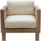 Кресло деревянное с подушками Giardino Di Legno Saint Tropez тик, акрил Фото 1