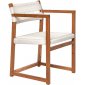 Кресло плетеное деревянное Giardino Di Legno Emily тик, искусственный ротанг коричневый, прозрачный Фото 1