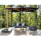 Зонт профессиональный 3.5х3.5 м Scolaro Astro Timber алюминий, акрил имитация ироко, черный Фото 1
