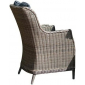 Кресло плетеное с подушками Besta Fiesta Бергамо алюминий, искусственный ротанг коричневый Фото 1