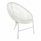Комплект плетеной мебели Ecodesign Acapulco сталь, искусственный ротанг, стекло белый Фото 2