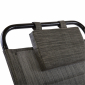 Шезлонг металлический текстиленовый Ecodesign Kemer металл, текстилен черный, серый Фото 5