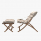 Кресло-шезлонг деревянное складное Fiam Linda Soft ясень, олефин Фото 8