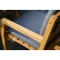 Кресло деревянное с подушкой JOYGARDEN Modena массив акации, олефин натуральный, темно-серый Фото 10