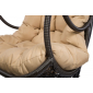 Кресло подвеcное Ecodesign Galaxy сталь, искусственный ротанг коричневый Фото 3
