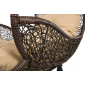 Кресло подвеcное Ecodesign Flyhang сталь, искусственный ротанг коричневый Фото 3