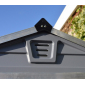 Сарай пластиковый Palram Skylight Shed 6x10 алюминий, поликарбонат серый Фото 4