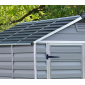 Сарай пластиковый Palram Skylight Shed 6x10 алюминий, поликарбонат серый Фото 6