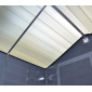 Сарай пластиковый Palram Skylight Shed 6x10 алюминий, поликарбонат серый Фото 10