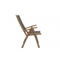 Кресло деревянное складное Giardino Di Legno Macao  тик, батилин черный Фото 7