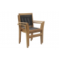 Кресло деревянное Giardino Di Legno Macao  тик, батилин черный Фото 4