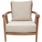 Кресло деревянное с подушками Giardino Di Legno Saint Laurent тик, акрил Фото 1