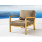 Кресло деревянное с подушками ACACIA Milano массив робинии, дралон натуральный Фото 5