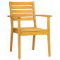 Кресло деревянное ACACIA Caro массив робинии натуральный Фото 3