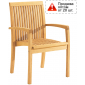 Кресло деревянное ACACIA Verno массив робинии натуральный Фото 1