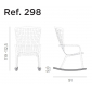 Комплект полозьев для кресла-качалки Nardi Kit Folio Rocking стеклопластик тортора Фото 2