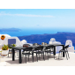 Стол пластиковый раздвижной Siesta Contract Vegas Table XL стеклопластик черный Фото 9