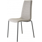 Стул с обивкой Scab Design Mannequin Pop 4 legs сталь, технополимер, ткань антрацит, светло-серый Фото 1