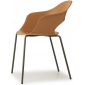 Кресло пластиковое Scab Design Lady B сталь, технополимер антрацит, терракотовый Фото 1