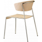 Кресло деревянное Scab Design Lisa Wood сталь, бук хром, беленый бук Фото 1